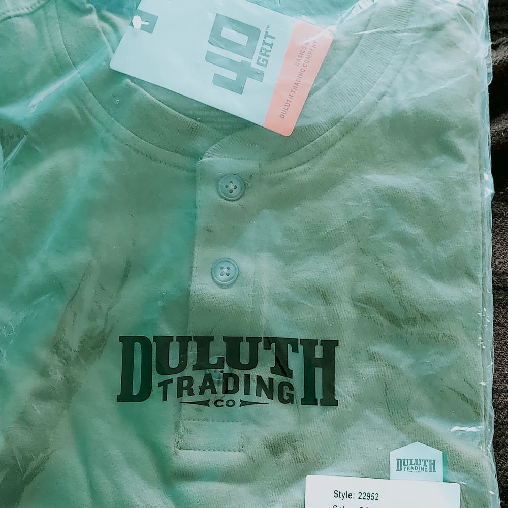 Duluth Trading Co Kids Button Down Shirt in Olive